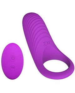 Vibrating Cock Ring, Remote Control 9-Speed Penis Ring Vibrator Medical Silicone Waterproof