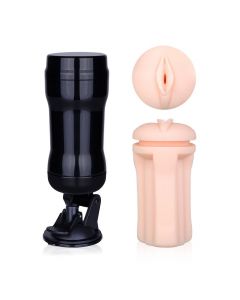 Hands-Free Masturbation Cup Massage in Black