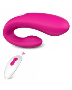 Rechargeable Clitoral & G-Spot Vibrator, Waterproof Couples Vibrator with 9 Powerful Vibrations, Wireless Remote Control