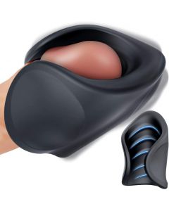 Handhold Men Masturbation Penis Vibrator with 10 Modes for Glans Ejaculation, Allovers Adjustable Size