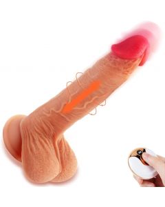 Thrusting Dildo Sex Toy for Women with 5 Thrusting & Rotating Actions 7 Vibration Modes for G Spot Clitoral Anal Stimulation
