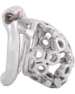 Ergonomic Design Stainless Steel Male Chastity Device Easy to Wear Male Cock Cage K336 (36mm/ XS Size)