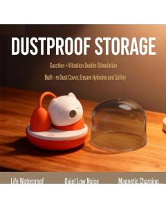 The "Genki Cat" Discreet Personal Massager | 2-in-1 Waterproof Suction & Vibration Toy