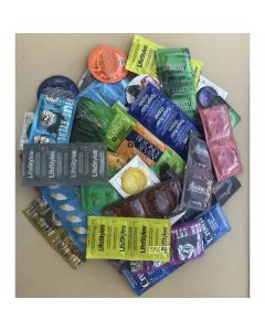 Value Pack: Bulk Assorted Condoms Variety Pack, 50 Count